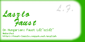 laszlo faust business card